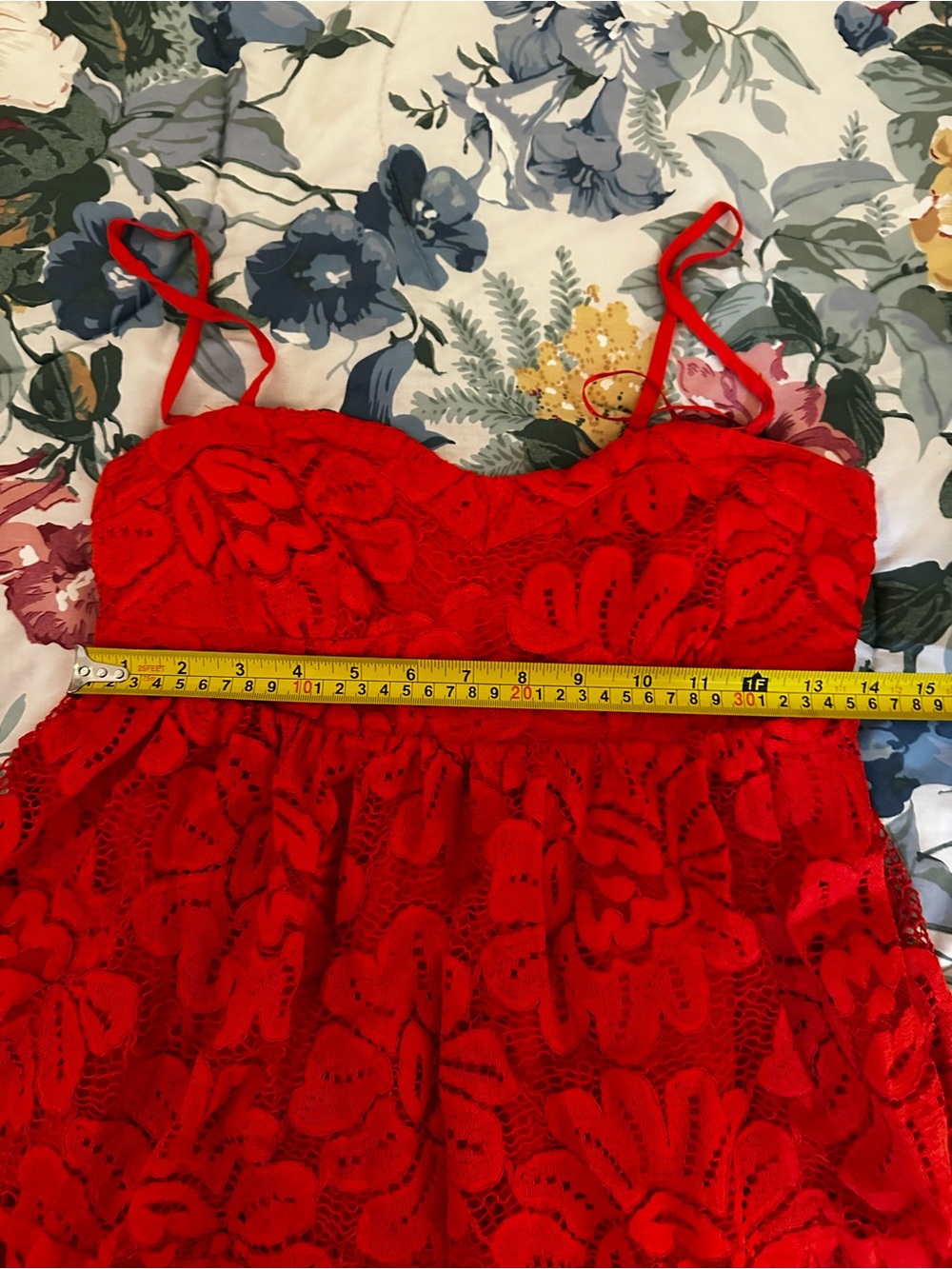 NWT Maeve Red Mini Dress Anthropologie - Picture 13 of 14